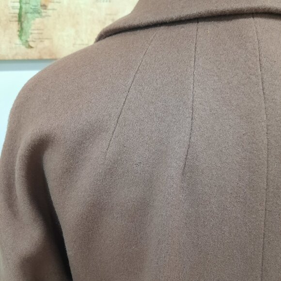 Vtg 50s wool long mauve coat - NWT - Picture 14 of 14